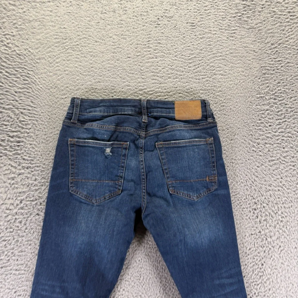 Aéropostale Jeans Men's 30x30 Blue Cotton Denim Skinny Distressed Faded Stretch